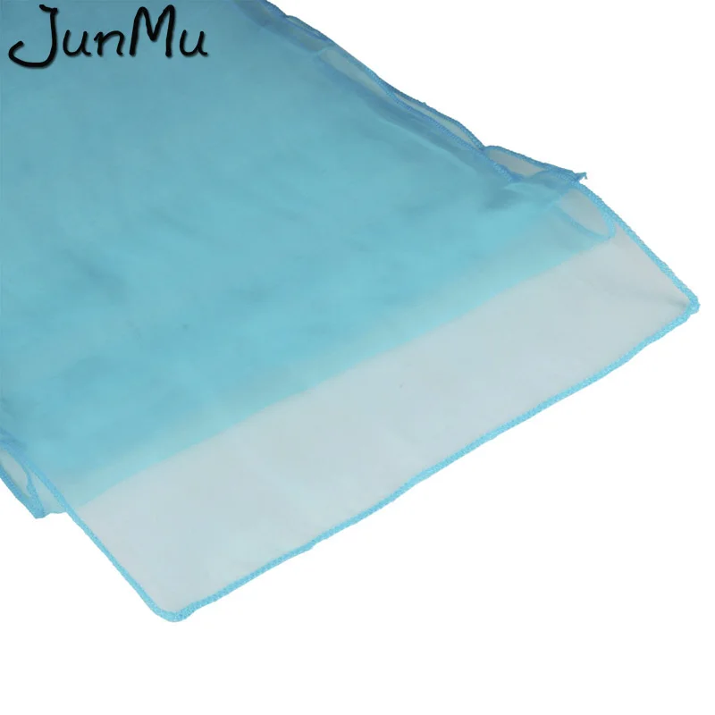 turquoise blue 5 шт./лот изящная ткань органза 30 см x 275 см узкая скатерть из органзы подлокотники лента для свадьбы для вечеринки, дня рождения Рождество Декор - Цвет: turquoise blue