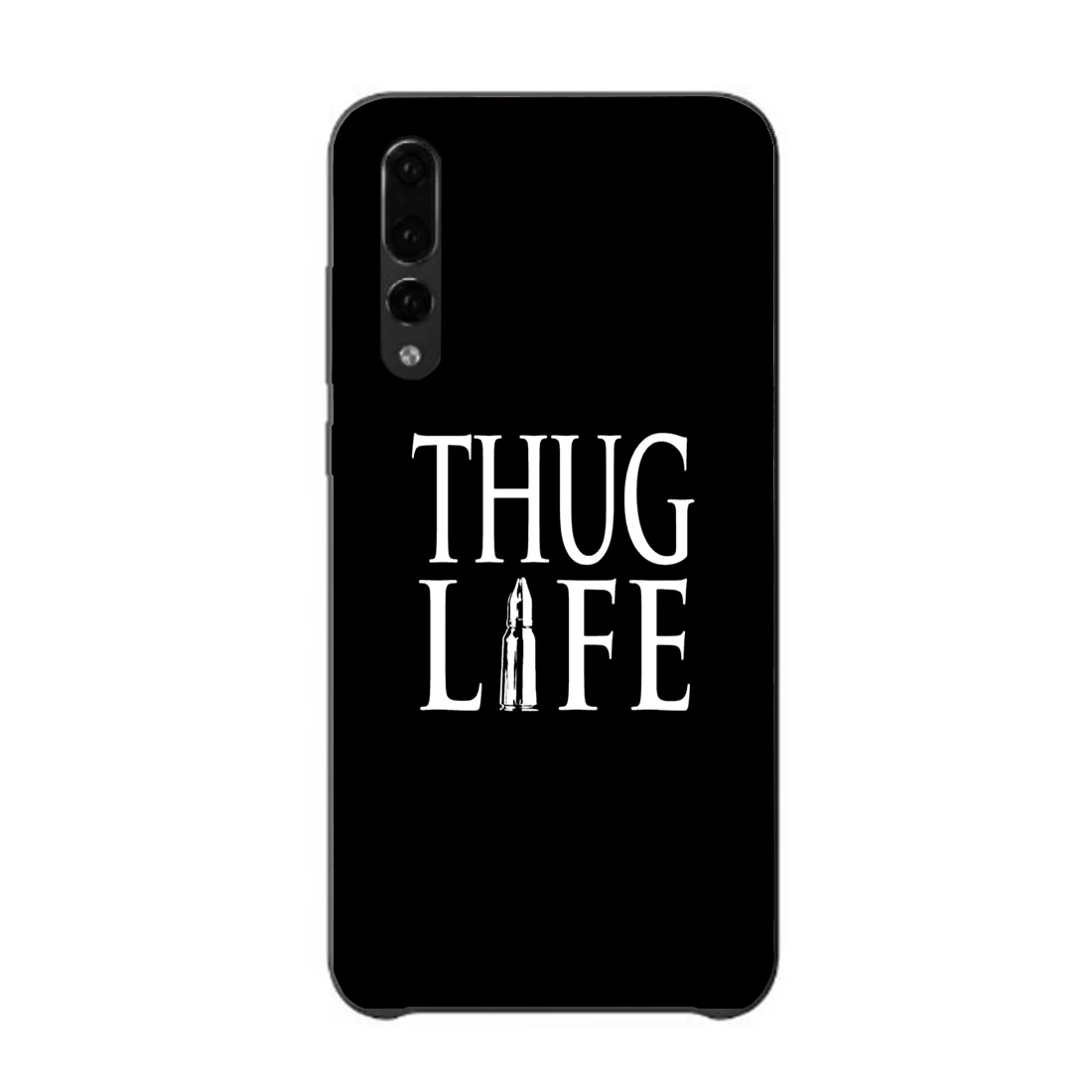 For huawei P30 lite P20 P10 P8 P9 series aesthetic 2019 phone case 2Pac THUG LIFE Hip hop king fashion new Black Sotf TPU Coque | Мобильные