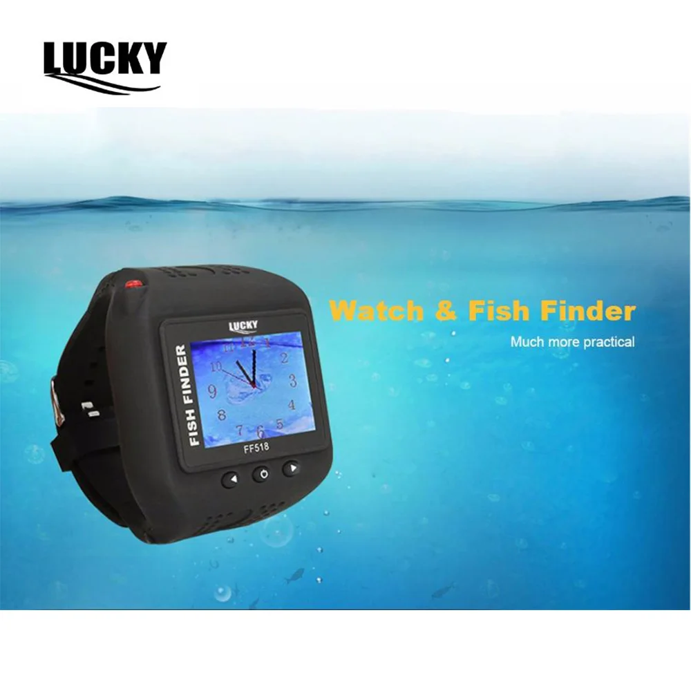 LUCKY FF518 беспроводной Sonar часы рыболокатор портативный эхолот легкий цветной