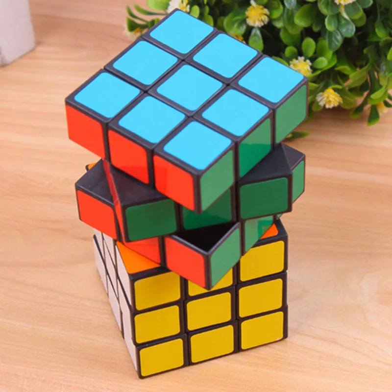 1 шт. Классические игрушки куб 3x3x3 ABS стикер блок головоломка скорость
