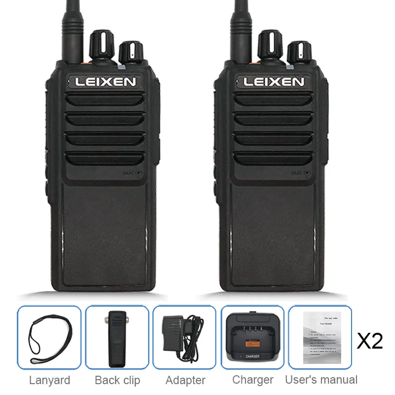 2 шт. LEIXEN Высокая мощность Walkie Talkie 10 Вт 25 Ham CB двухсторонняя радиостанция дальность