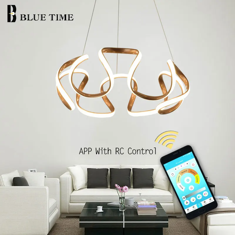 Современные светодиодные подвесные светильники BLUE TIME для дома потолочные кухни