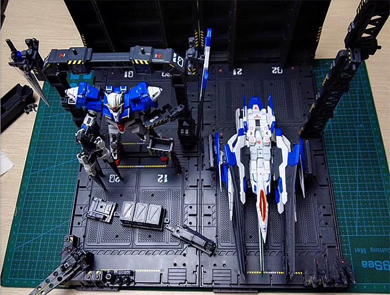 CG Универсальный ангар гараж фронтальная база сцены для Bandai Gundam комбинация DC010