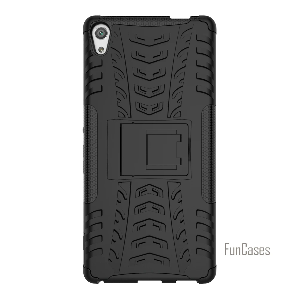 For Sony Xperia C6 Case Hybrid Kickstand Dazzle Rugged Rubber Armor Hard PC+TPU Stand Function XA Ultra |