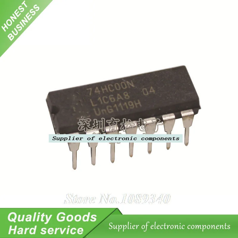 10 шт. SN74HC00 HC00 74HC00 74HC00N DIP14, ворота NAND Gate IC