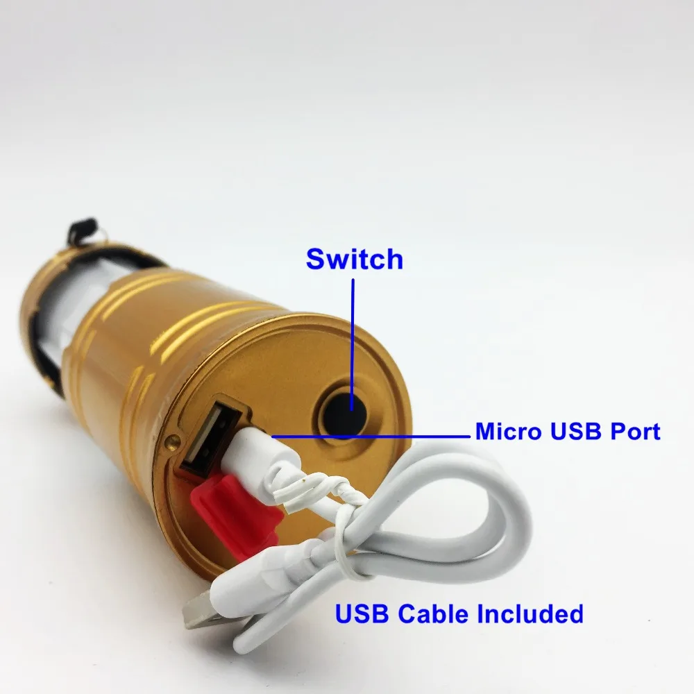 Портативный светодиодный фонарь MingRay перезаряжаемый от USB 3 Вт подвесной