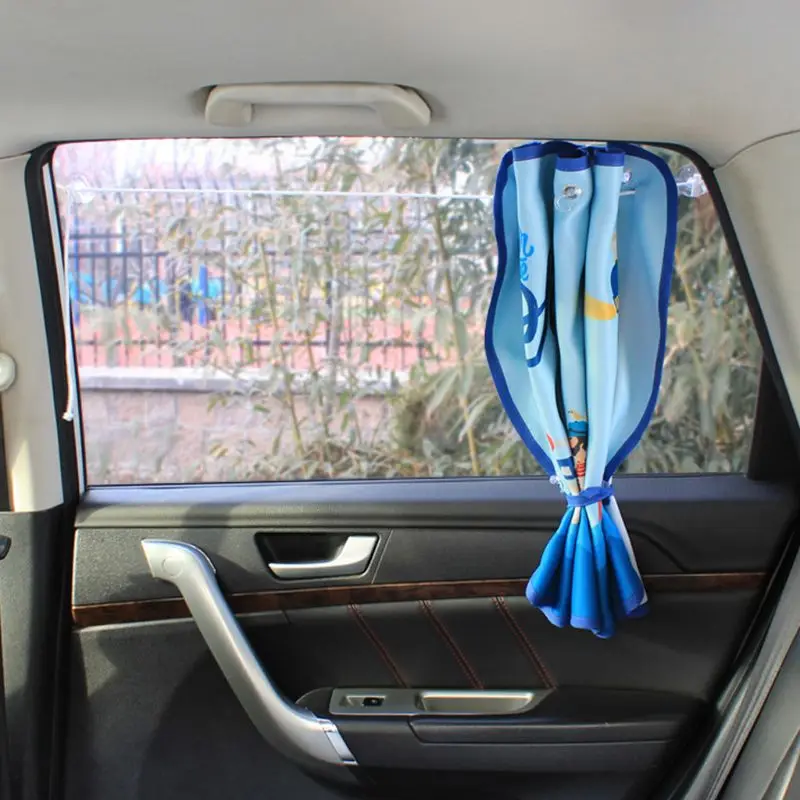 Детские Автомобильные Боковые шторы 70*50 см Мультяшные занавески солнцезащитный