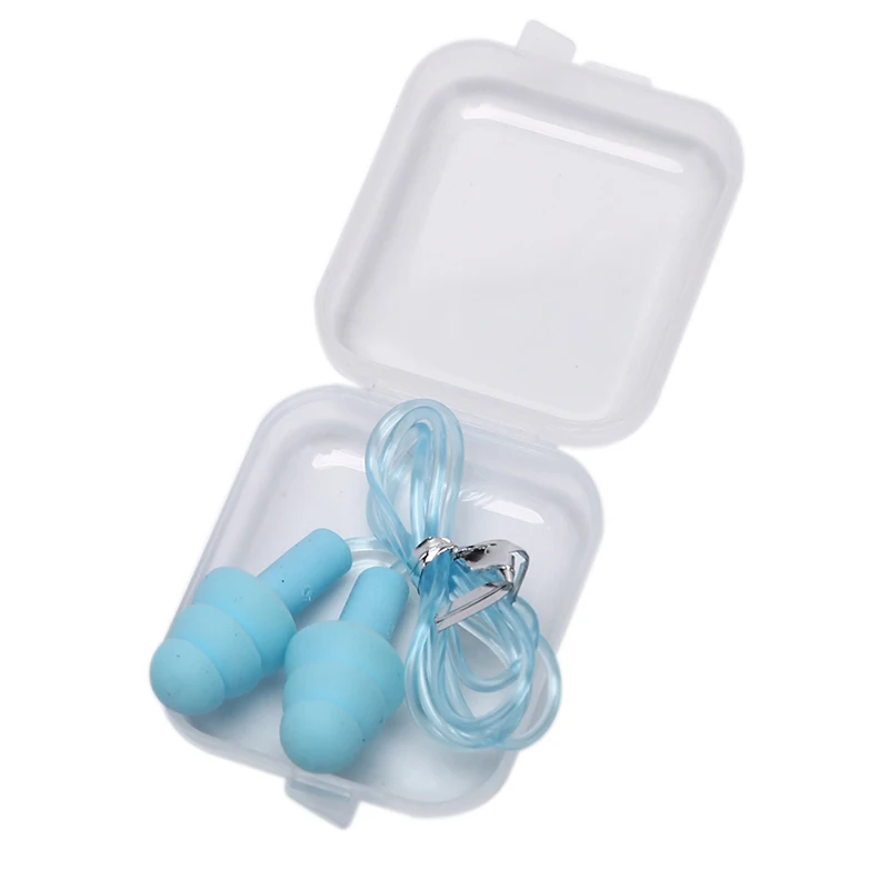 

Soft Silicone Corded Ear Plugs Ears Protector Washable Reusable Hearing Protection Noise Reduction Earplugs Earmuff