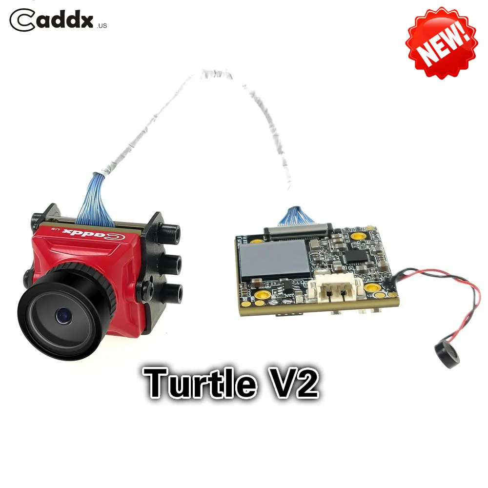 Новое поступление Caddx черепаха V2 1080P 60fps 800TVL HD FPV камера с углом обзора 155 градусов