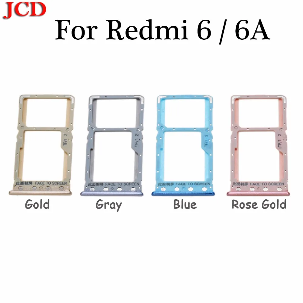 Держатель для Sim карты JCD Redmi 6A слот SIM xiaomi redmi 6 запасные части + извлечение штифт