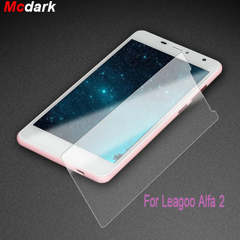 Закаленное стекло 9H для Leagoo Alfa 2 защитная пленка экрана стеклянная легкая в