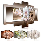 Картина маслом на холсте без рамы, 5 шт.компл.