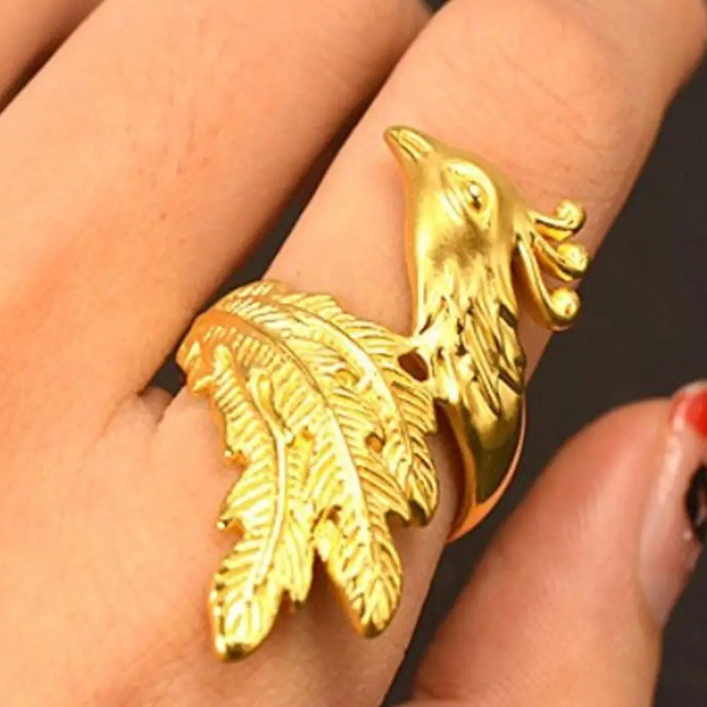 Кольцо в форме животного Золотое карат женское модное ювелирное изделие