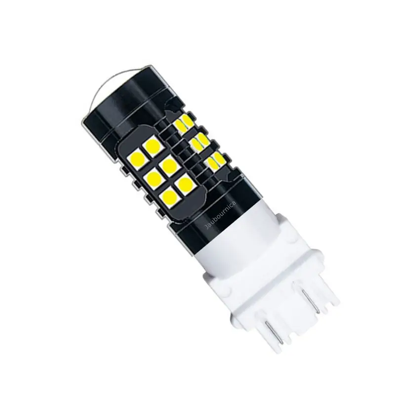 1 шт. автомобильная светодиодная лампа T25 3157 3156 3057 P27/7 Вт P27W 1500LM 27 SMD 3456|Сигнальная