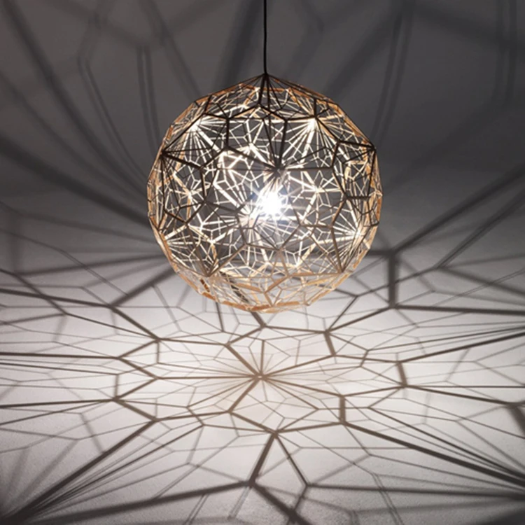 Реплика сети Etch современный подвесной светильник Тень Лампа для гостиной