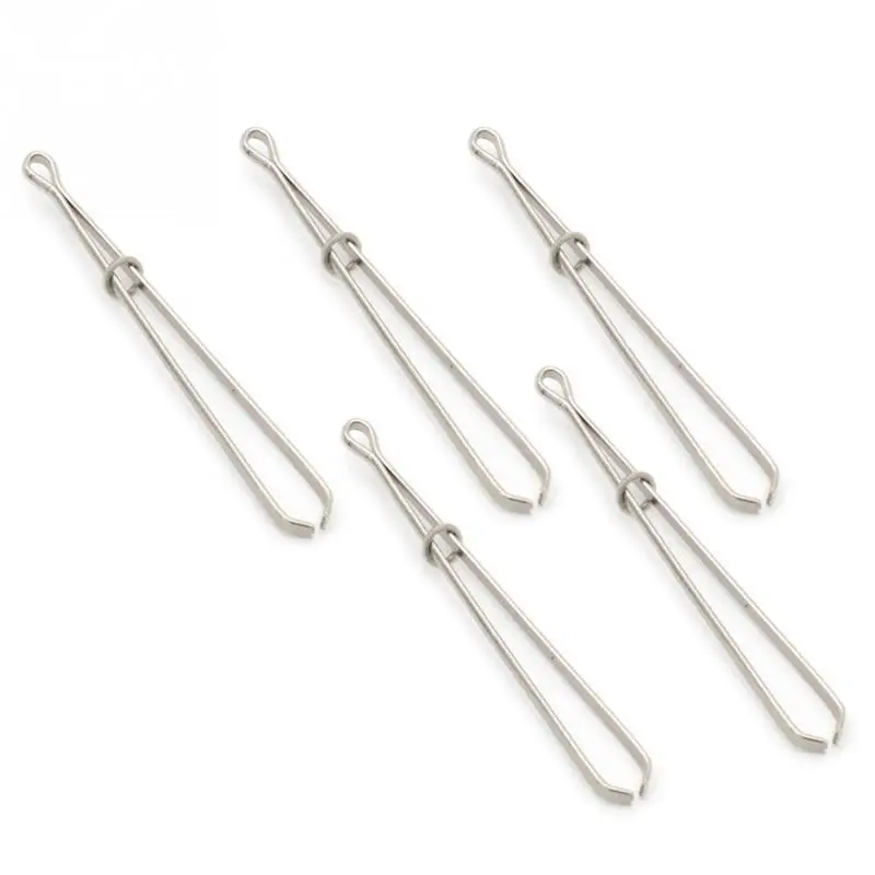 5 шт. зажимы из нержавеющей стали эластичный пояс Плетенный веревки сумка для