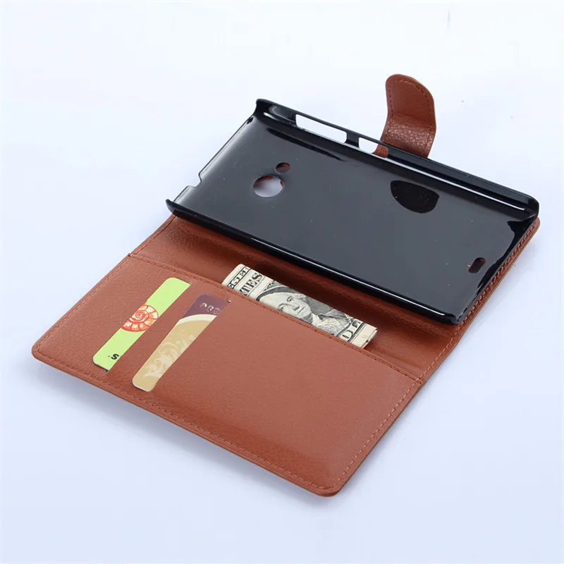 Кожаный чехол книжка для Nokia Lumia 535 N535 с двумя слотами sim карт 1090 1091 5 дюймов задняя