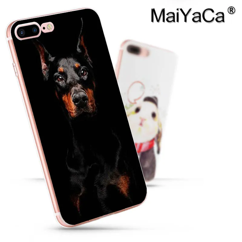 MaiYaCa такса Doberman собака Топ детальный популярный чехол для телефона iPhone 8 7 6 6S Plus X 10