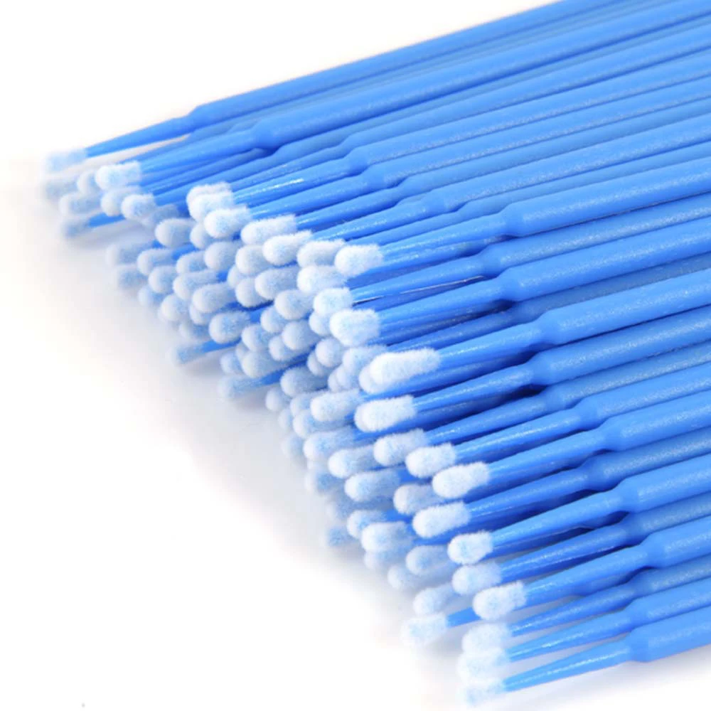 100 шт/партия одноразовая микро щетка для ресниц удаление ватных палочек