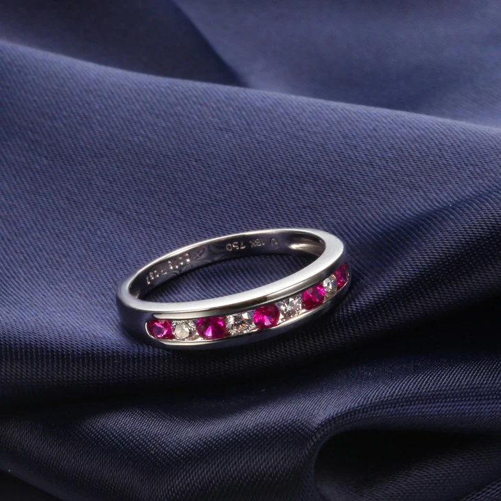 Новое поступление ZOCAI 18K белое золото двойные драгоценные камни 0 31 Ct