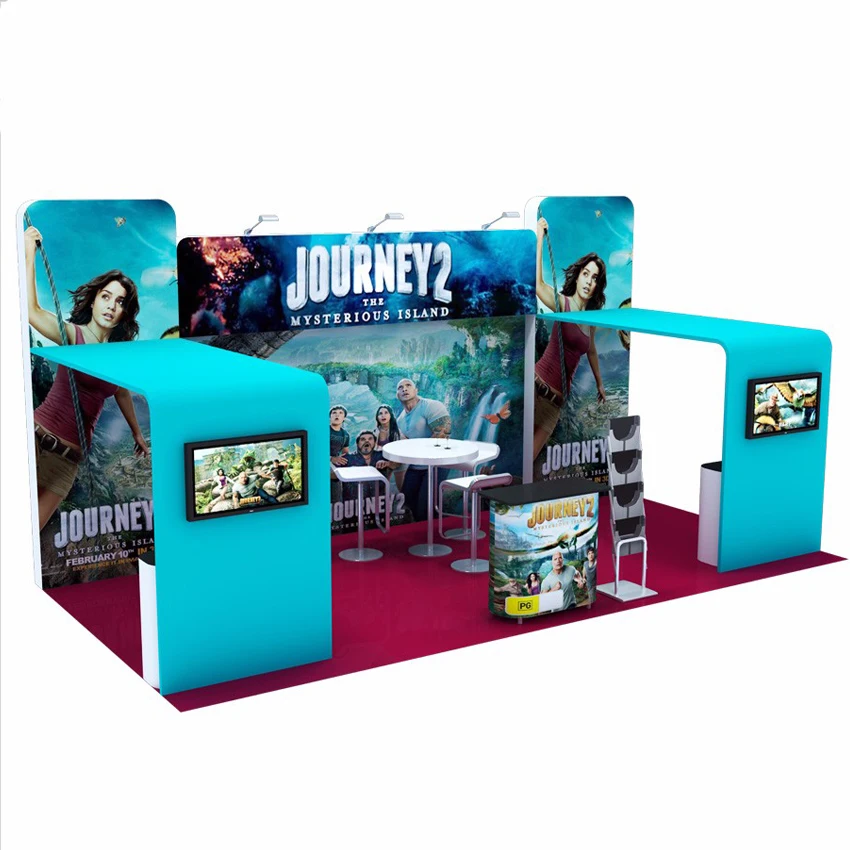 20-футовый портативный стенд для выставки на ткани с ТВ-креплением | Дом и сад