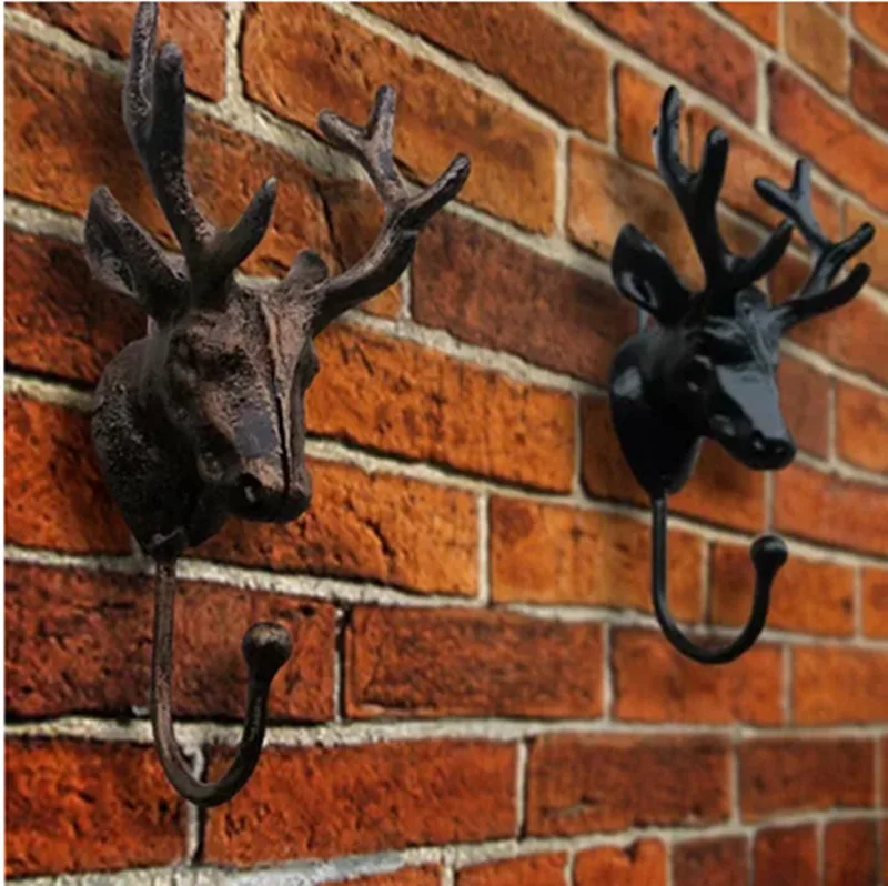

Dofaso special big wall rack deer hook in hooks & rails steel deer head hook coat hooks