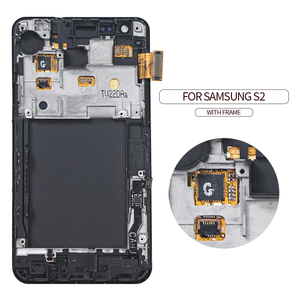 OTMIL 4 3 &quotсжигание тени для SAMSUNG Galaxy S2 ЖК дисплей сенсорный экран дигитайзер с