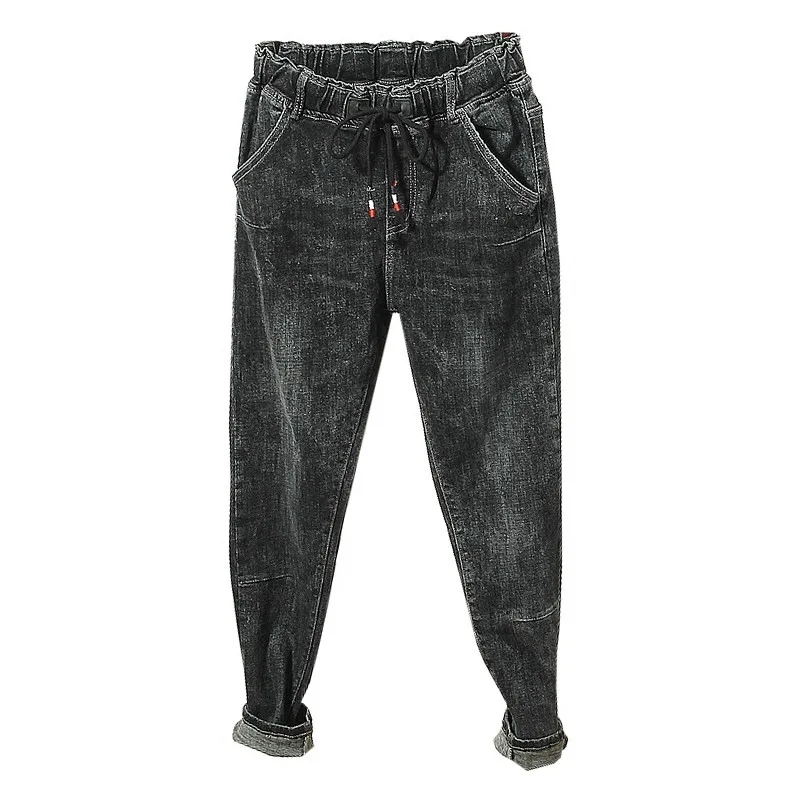 

Loose Boyfriend Ankle Denim Jeans Women Casual Autumn High Waist Straight Harem Pants Spring Trousers Plus Size
