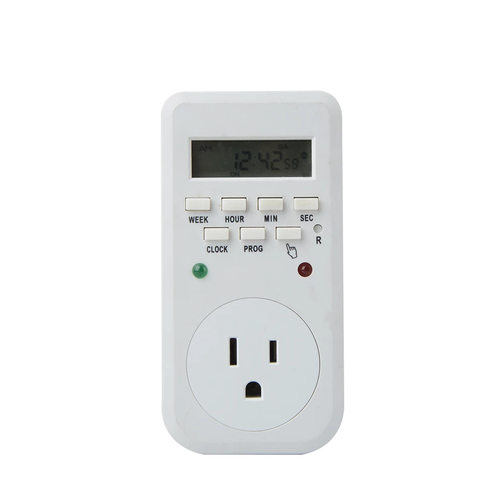 Автоматическое включение/выключение реле таймер розетка цифровой ЖК Таймер