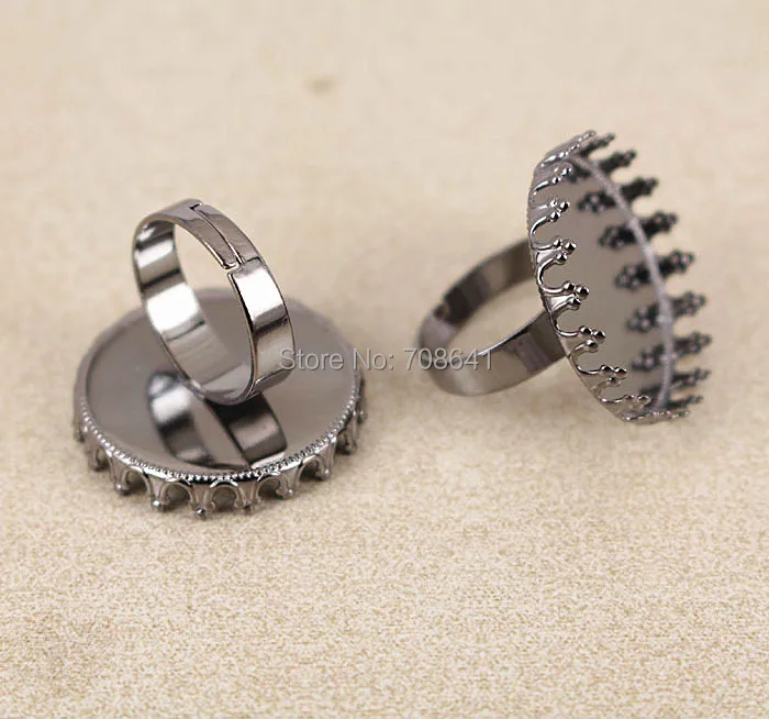 Пустые Настройки колец с реальной яркостью оформления ювелирных изделий ручной