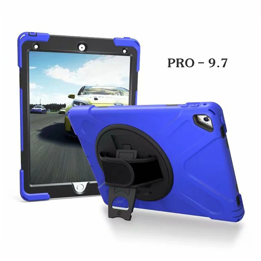 Для iPad Pro 9 7 силиконовый чехол для планшетного ПК Fundas Heavy Duty Защитная подставка Apple