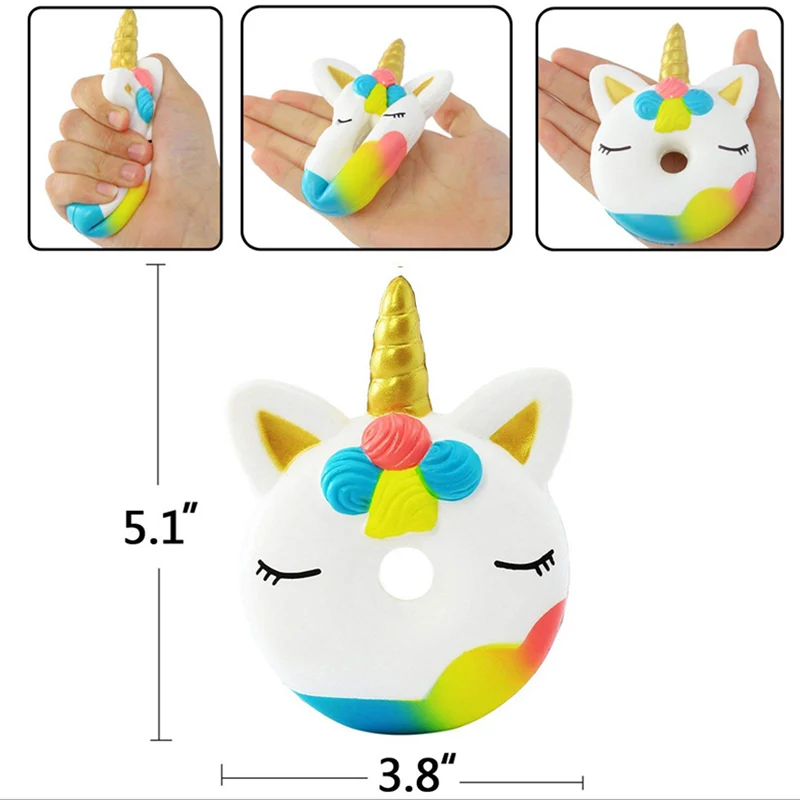 Мягкая игрушка мультфильм Мороженое кошка Звездный олень Squishy медленно растущий крем ароматическая Игрушка Дети Squish Анти Стресс Игрушка снятие стресса