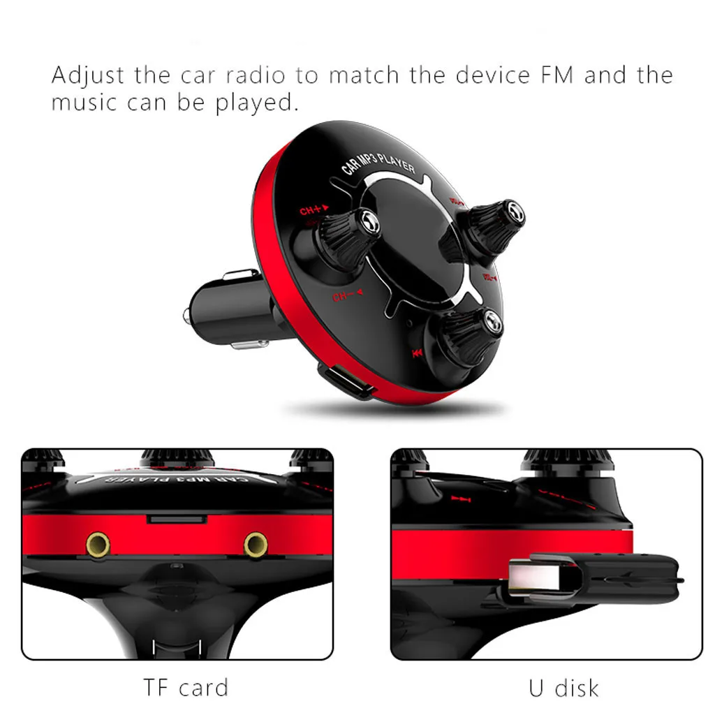Автомобильный fm передатчик для Bluetooth Handsfree MP3 плеер Радио адаптер зарядное