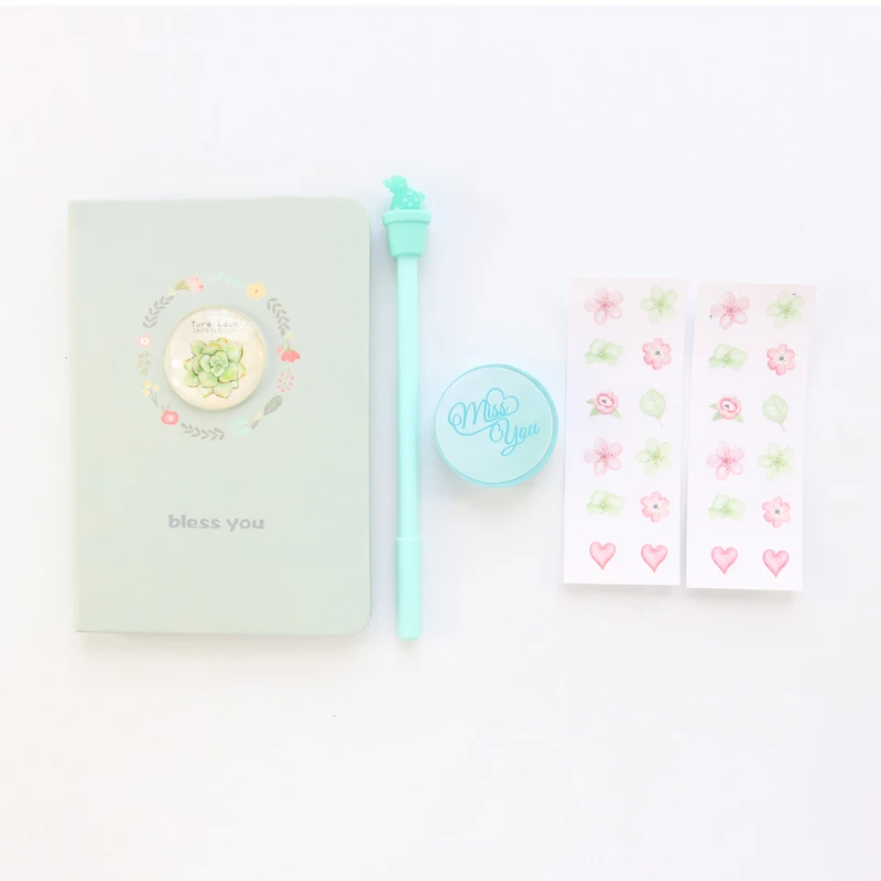 Domikee новый милый цветок тема школьника в твердом переплете красочный блокнот +