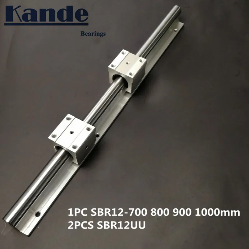 Линейная направляющая 12 мм SBR12 600 650 700 800 850 1 шт. линейная + 2 SBR12UU блоки для