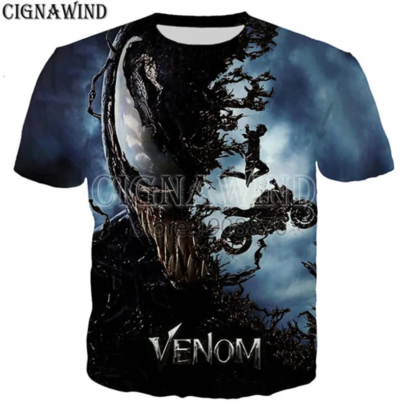 Модная крутая футболка для мужчин/женщин фильм Marvel venom футболки с 3D-принтом короткий рукав Харадзюку стиль футболка уличная топы - Цвет: 09