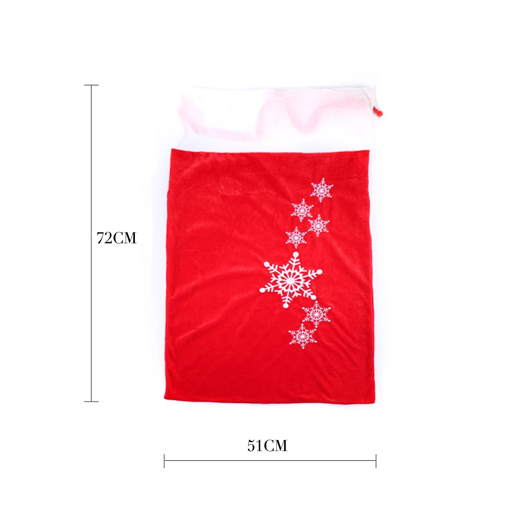 Большой вышитый мешочек Рождество украшения Snow Flake сумка для хранения