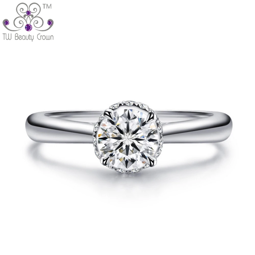 Женское кольцо из серебра 925 пробы с фианитом|wedding band|real sterling silverbridal set |