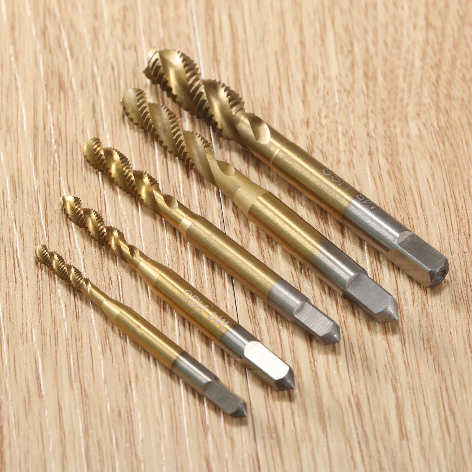 

DRELD 1Pc HSS Screw Taps M3 M4 M5 M6 M8 Machine Spiral Point Straight Fluted Screw Thread Metric Plug Hand Tap Drill Hand Tools