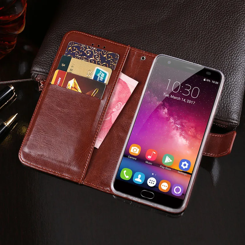 Для Oukitel K6000 плюс чехол Роскошный кожаный для телефона защитный бумажник с