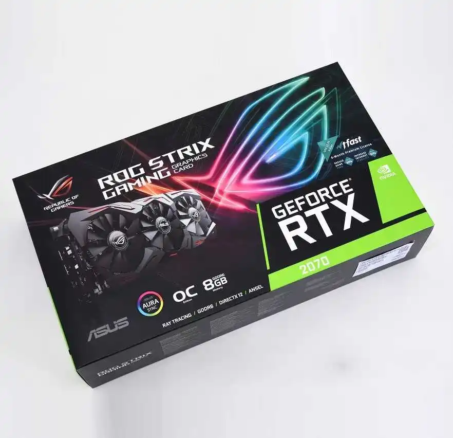 Asus ROG STRIX RTX 2070 o8g игровая компьютерная видеокарта поддержка 4 вывода