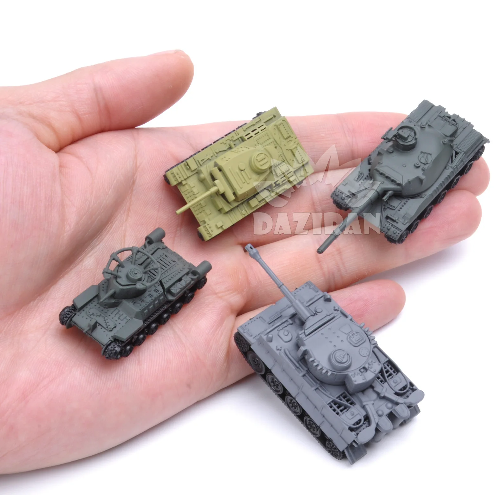 Сборная модель танка Второй мировой войны 8 шт./компл. 3d головоломка Тигр T34