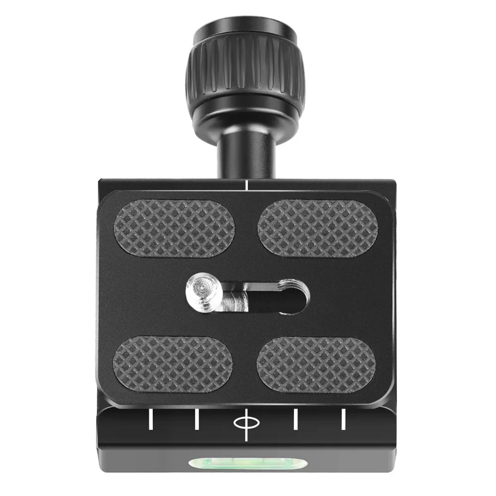 

Neewer Metal 50mm Quick Shoe Base Clamp and QR Plate with Bubble Level and Adjustable Lever Knob
