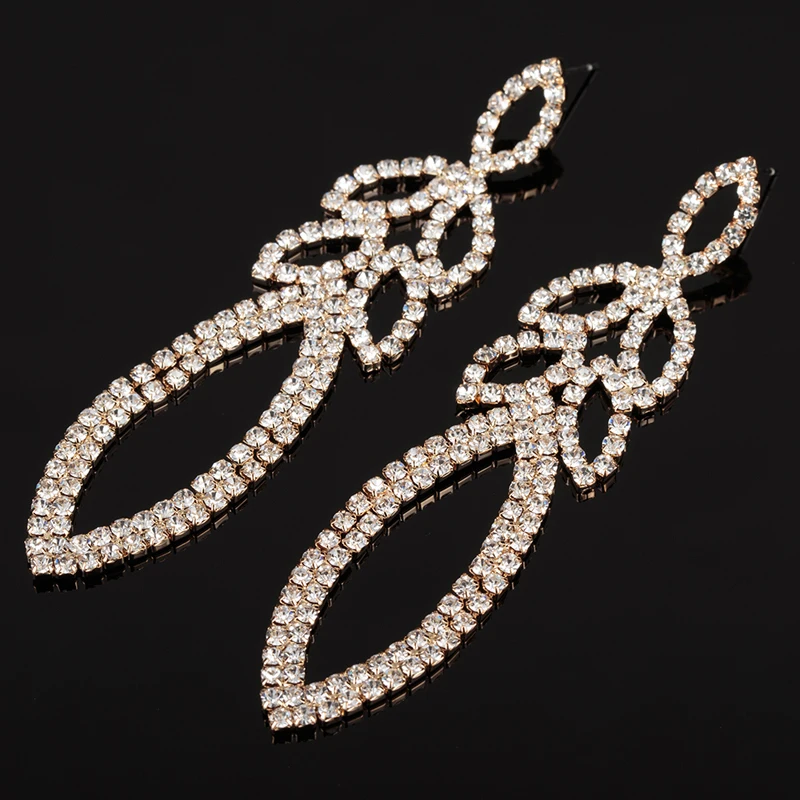 Новые длинные серьги-подвески YFJEWE с кристаллами для женщин модные ювелирные