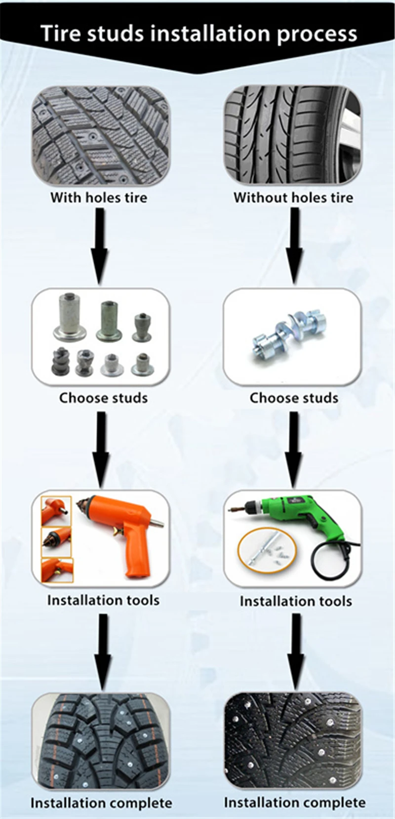100 шт./лот Универсальные винтовые автомобильные шины Шипы колеса автомобиля 9 мм X