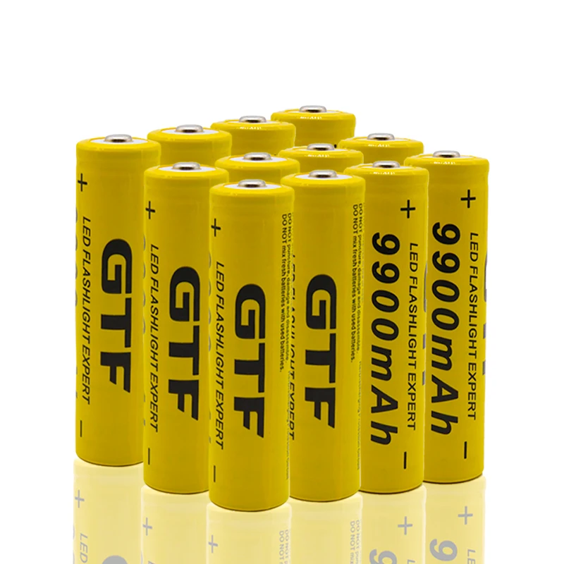 100% New original 3.7V 18650 Battery 9800mah Li-ion Rechargeable For LED Flashlight Torch or electronic gadgets Batteria | Электроника