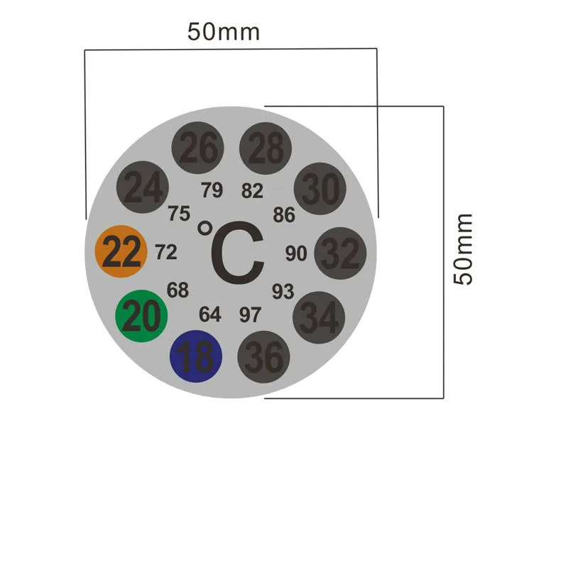 Aquarium Fish Tank Thermometer Temperature Sticker Accessories Digital Dual Scale Stick-on High Quality Durable | Дом и сад