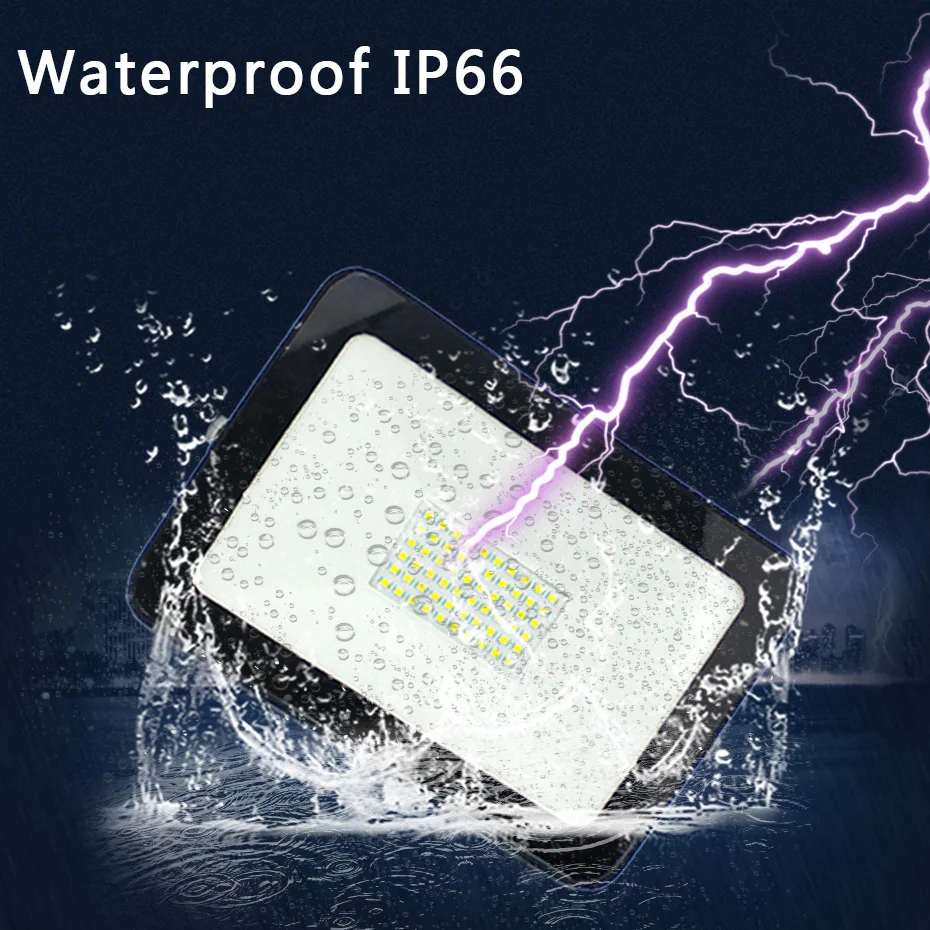Ультратонкий Светодиодный прожектор 10 Вт 30 50 100 150 IP66 водонепроницаемый AC180-265V