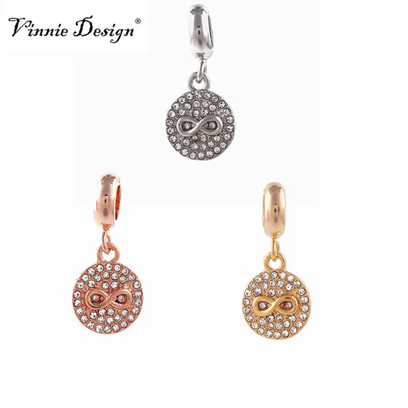 Vinnie Дизайн Бесконечные Ювелирные изделия Подвески Кристалл Бесконечность