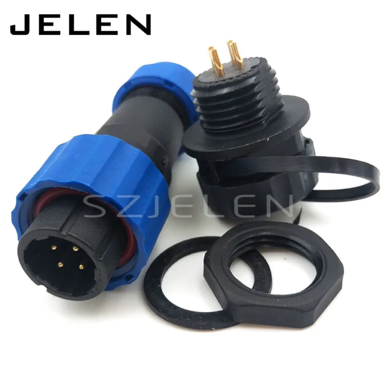 

SD16 , 4pin Outdoor waterproof connector connector plugs and sockets, electric cars motorcycle power panel mount connector 4-pin